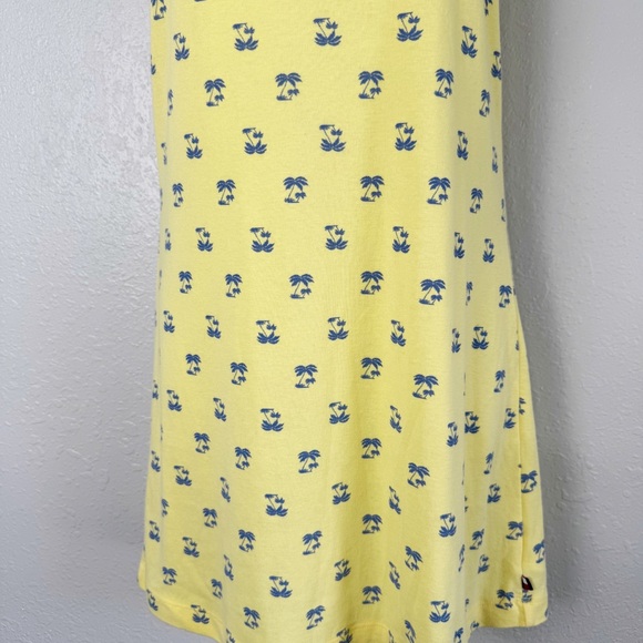 Tommy Hilfiger sleepwear yellow palm tree jersey sleeveless nightgown dress S - Picture 3 of 10